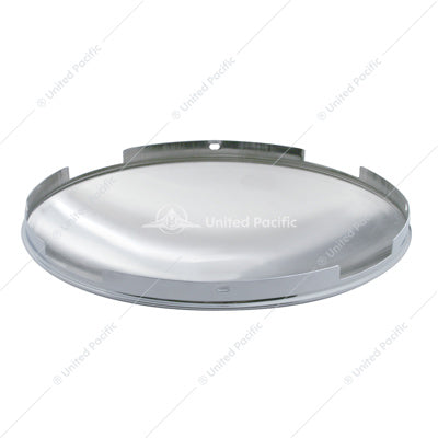 4 Even Notched Chrome Dome Front Hubcap - 7/16"