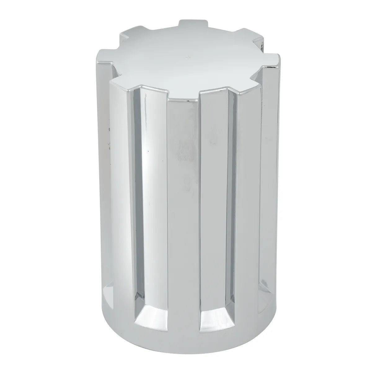 Gear Chrome Plastic 33MM Lug Nut Cover- Screw On- 10 Pack
