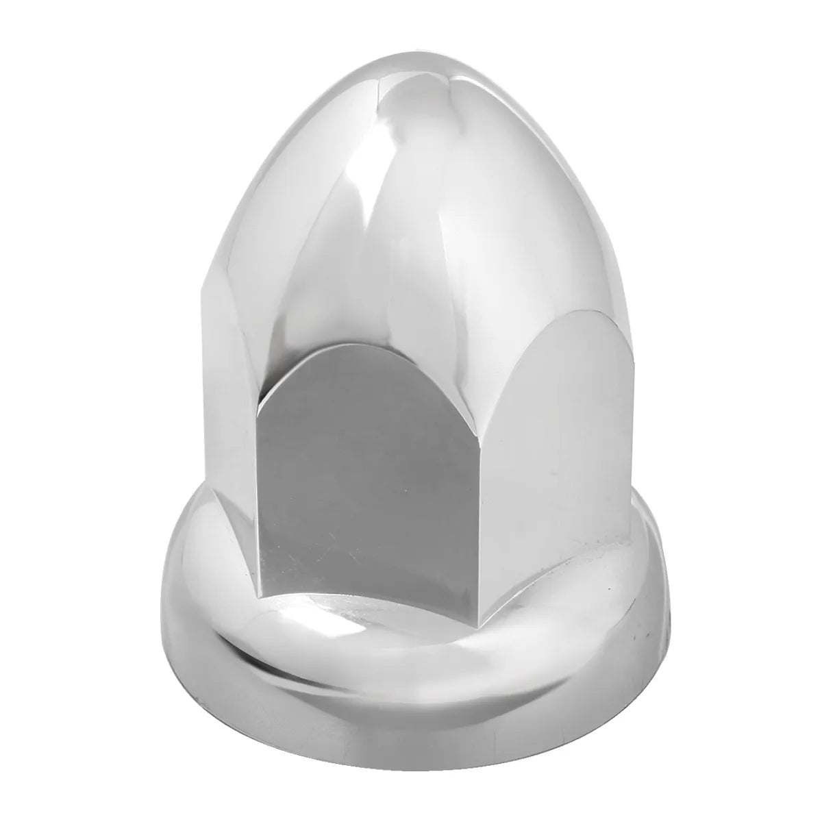 Bullet Chrome 33mm Plastic Push-On Flange Lug Nut Cover