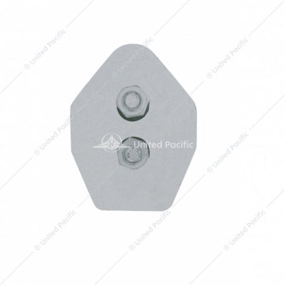 30" Stainless 45-Degree Angled Heavy Duty Mud Flap Hangers - 1-1/8" Bolt Pattern