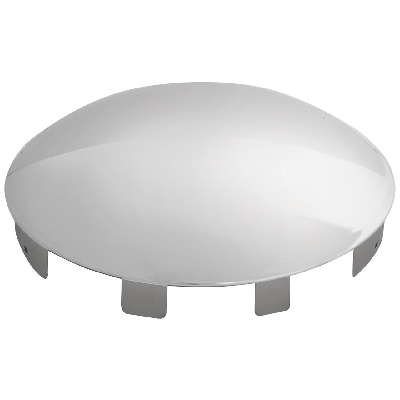 Universal Front Hub Cap- Stainless Steel, 1" Lip, 6 Notches