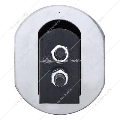 30" Stainless Steel Heavy Duty Mud Flap Hangers - 1-1/8" Bolt Pattern