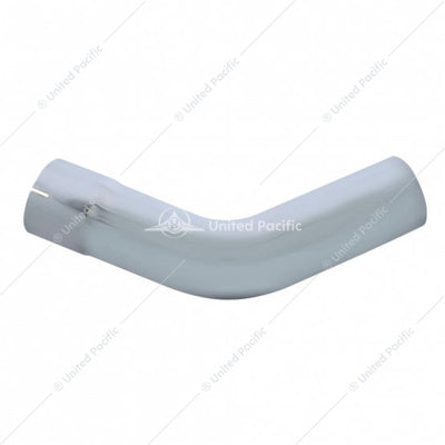 Chrome 45 Degree Exhaust Expanded Elbow, 5" I.D. To 5" O.D. - 12" X 12"