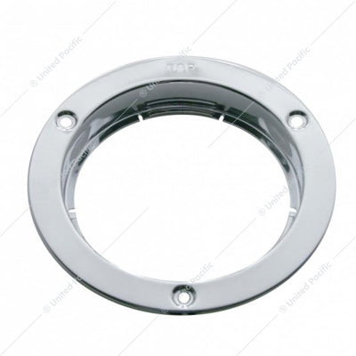United Pacific 4" Stainless Round Mounting Bezel - Polished, Carded