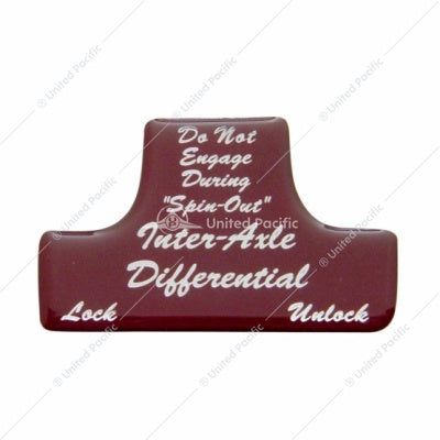 Freightliner FLD and Classic Axle-Differential Sticker - Red