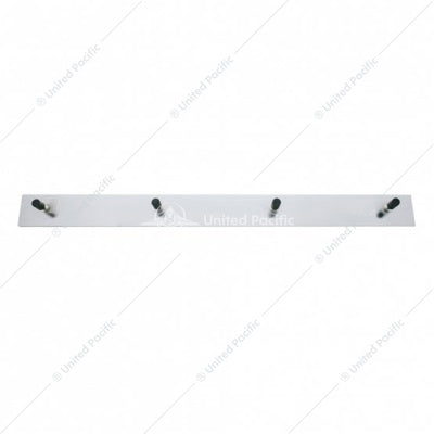 2" x 24" Stainless Top Mud Flap Plate - Welded Stud