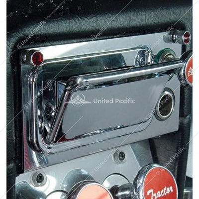 Chrome Plastic Ash Tray for 2005 and Older Peterbilt