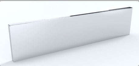 22" Blind Mount Boxed End Stainless Steel 304 Mirror Finish