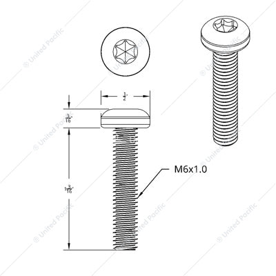 Kenworth Orig Dash Screw Long (Bulk)