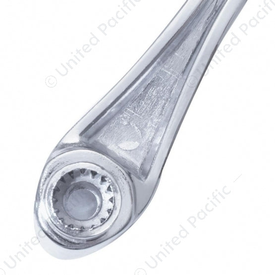 Chrome Window Crank - Blue Crystal Slotted