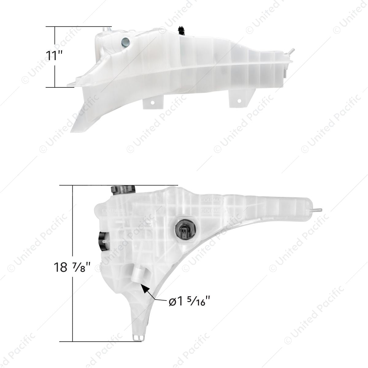 Coolant Reservoir & Coolant Level Sensor For 2008-2017 Freightliner Cascadia