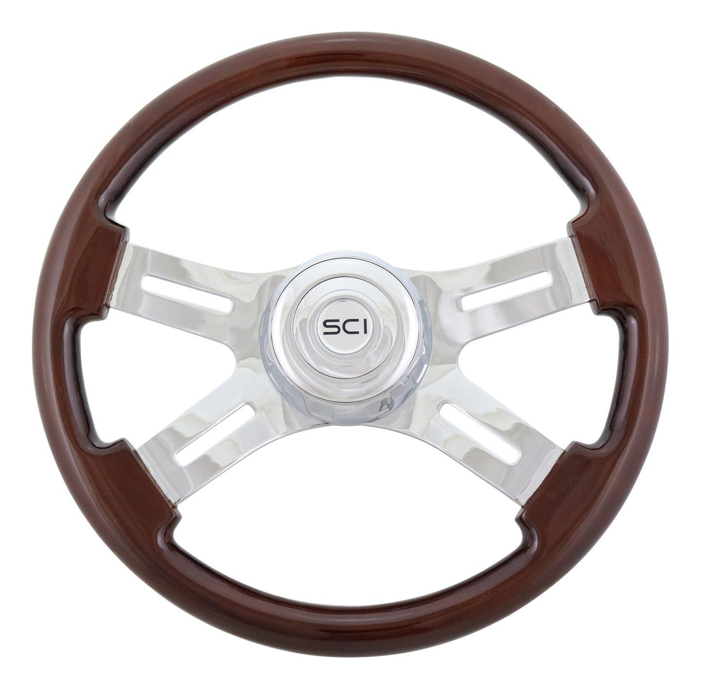 Steering Creations 4-Spoke 16" Classic Mahogany Steering Wheel