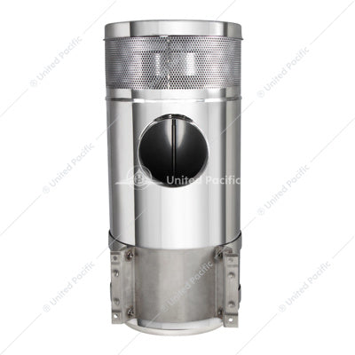 15" Stainless Air Cleaner Kit With Brackets For Peterbilt