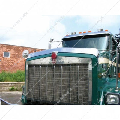 KENWORTH T800 430 STAINLESS STEEL BUG SHIELD WIDE HOOD/C500 (2007+)