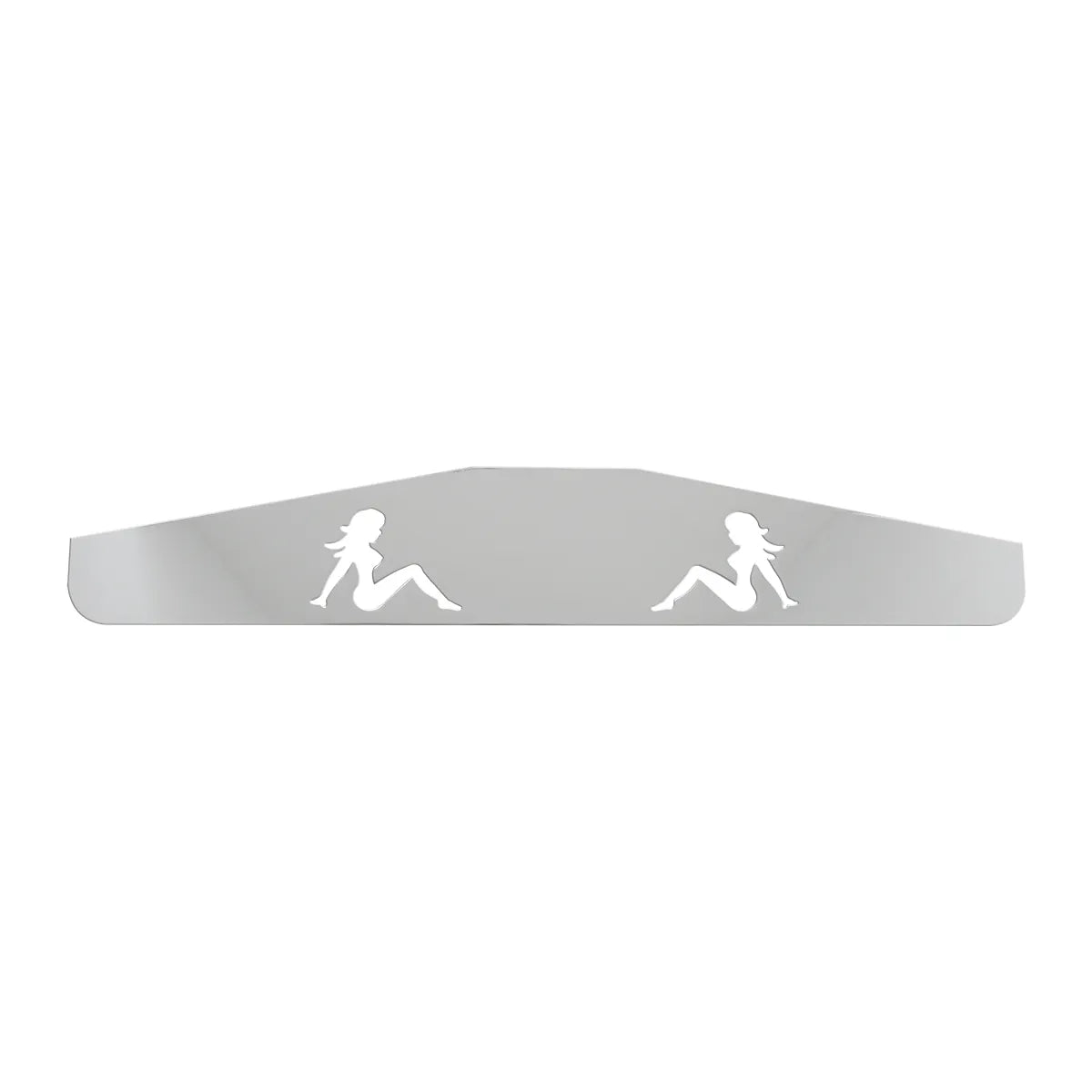 Bottom Mud Flap Plate with Nude Lady Cut Outs