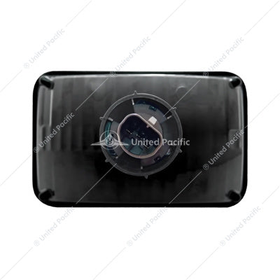 Ultralit- Crystal Rectangular Headlight, Glass Lens - High & Low Beam 4" X 6"