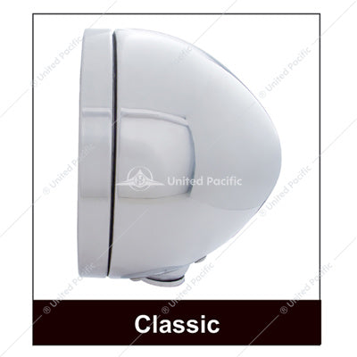 Peterbilt Style Bullet Stainless Steel Hood Lights Crysta