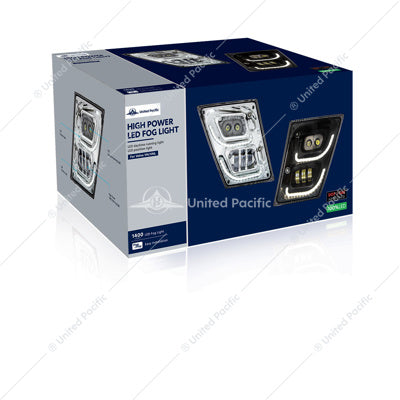 Volvo VN/VNL (2003-2017) Chrome High Power LED Fog Light with LED DRL & Position Light-Passenger