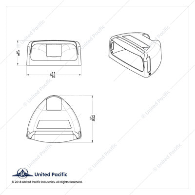 Peterbilt Turn Signal Cover with Visor