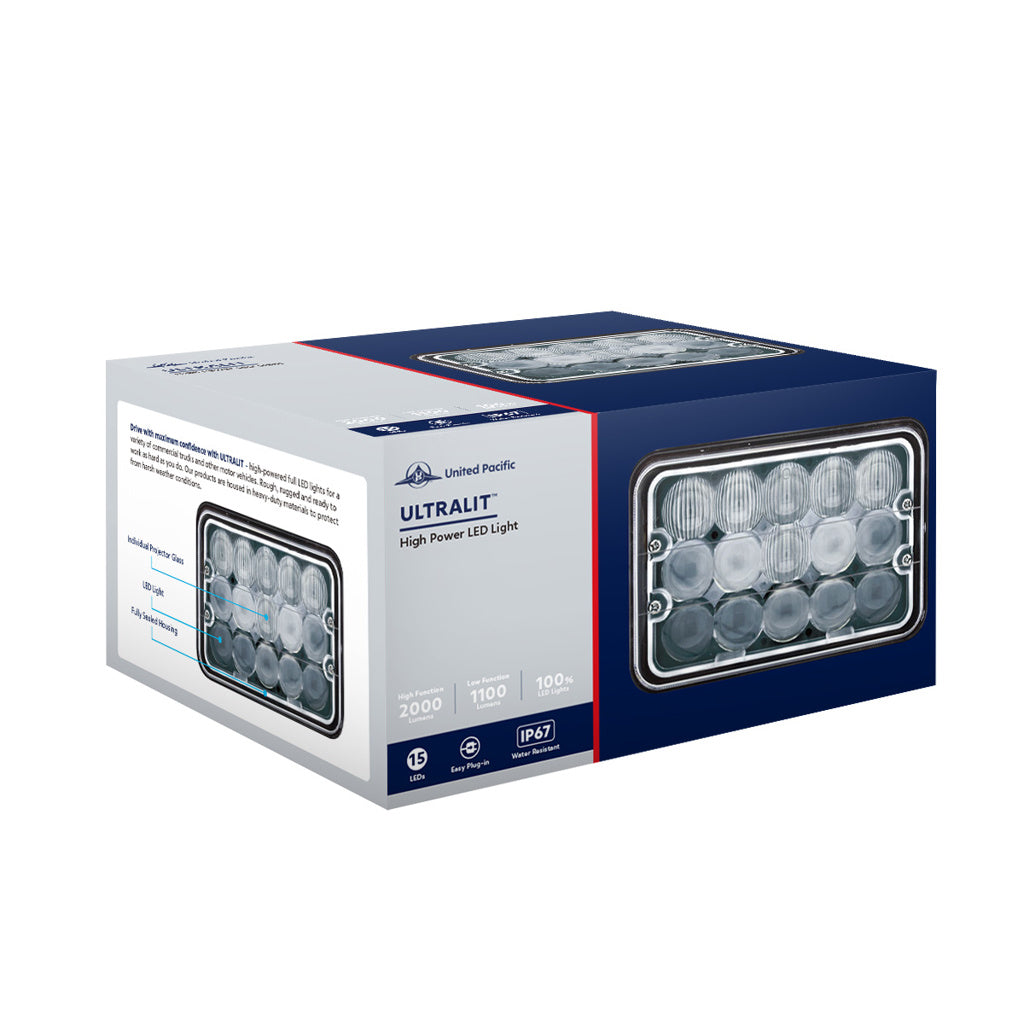 Ultralit - 15 High Power LED Projector Rectangular Light