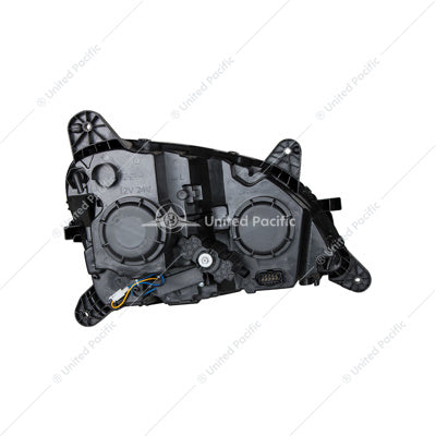 Black Projection Headlight With LED Position & Signal For 2012-2021 Peterbilt 579- Driver