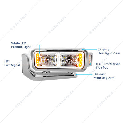 Peterbilt 10 High Power LED with Mount Drivers's Side