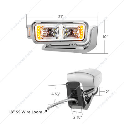 Peterbilt 10 High Power LED with Mount Passenger's Side
