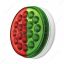 Double Fury 4" Round "Competition Series" LED Light Marker- Stop/Turn/Tail- Red/Green