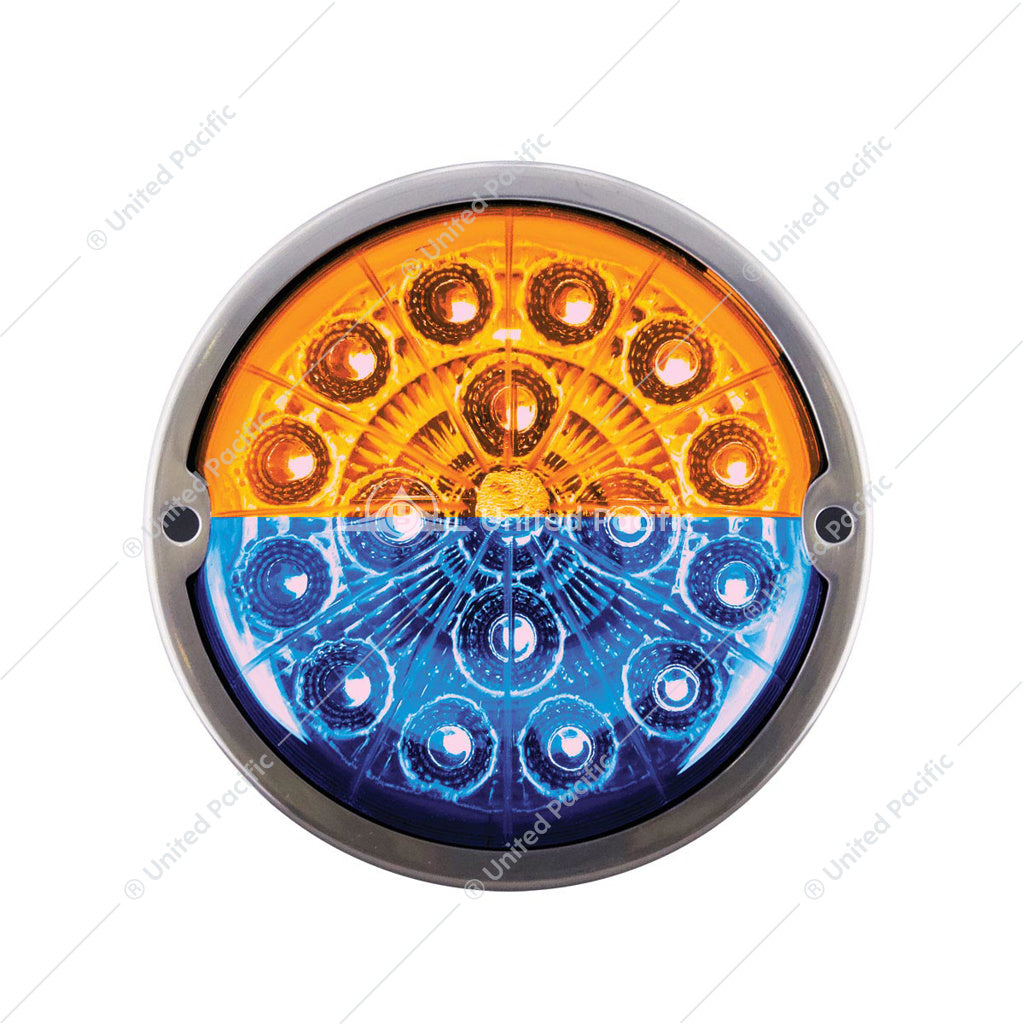 17 LED Watermelon Double Fury Light Flush Mount Kit With Low Profile SS Bezel