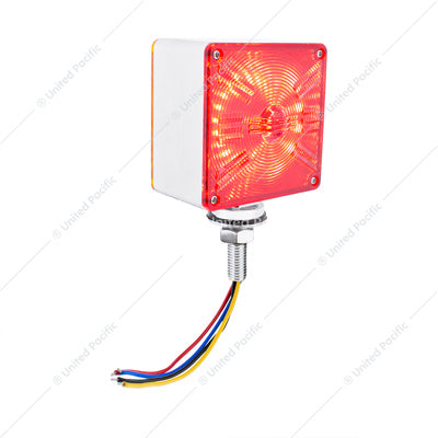 48 LED COMPETITION SERIES MINI DOUBLE FACE LIGHT - AMBER & RED LED/AMBER & RED LENS
