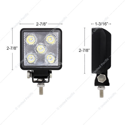 5 LED HIGH POWER MINI WORK LIGHT - SQUARE SPOT LIGHT