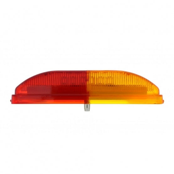 6 LED Rectangular Fender Mount Light (Clearance/Marker) With Amber & Red Lens (Bulk)