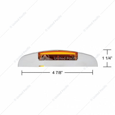 16 LED Reflector Clearance / Marker Light With Chrome Bezel