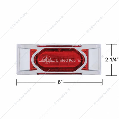 16 LED Reflector Clearance / Marker Light With Chrome Bezel