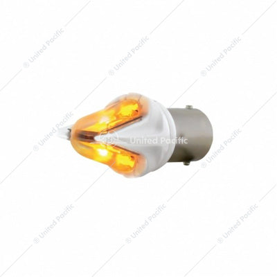 HIGH POWER DUAL LED 1156 BULB - AMBER