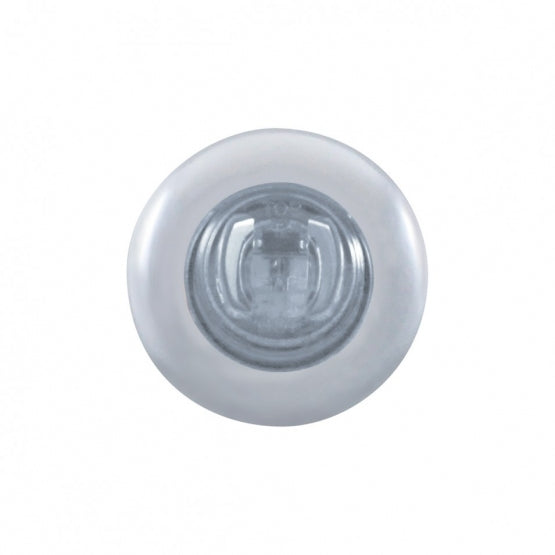 Mini Light With Bezel (Clearance/Marker) 2 Amber LED/Clear Lens