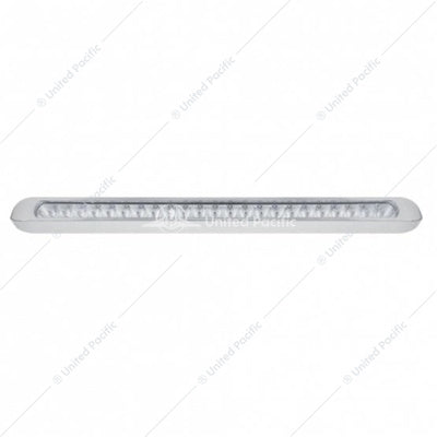 Image of the United Pacific 23 LED 17-1/4" Reflector Light Bar with Bezel – Amber/Clear Part # 37512