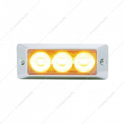 3 HIGH POWER LED WARNING LIGHT - AMBER LED