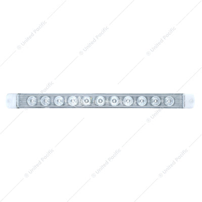 17" Amber/Clear 11 LED Turn Signal Light Bar Without Bezel