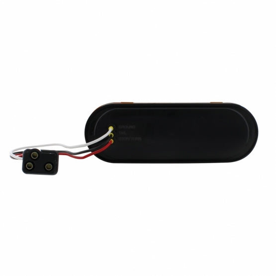 6" Oval Turn Signal LED Light - 10 Diodes - Amber LED/Amber Lens