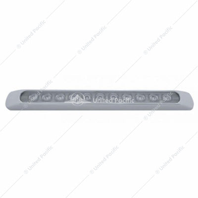11 LED 17" Light Bar (Stop, Turn & Tail) With Chrome Bezel - Red LED/Clear Lens