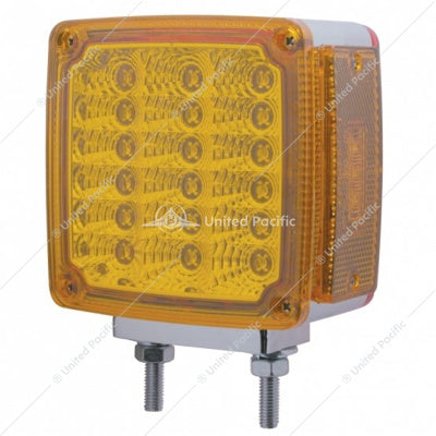 Image of the United Pacific 39 LED Reflector Double Face Turn Signal (Driver) – Amber/Red Part # 39377