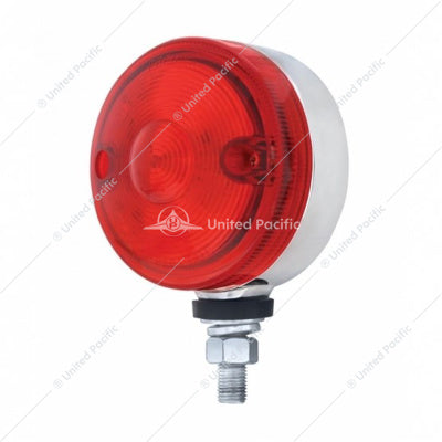 3" DUAL FUNCTION SINGLE FACE LIGHT - RED LED/RED LENS