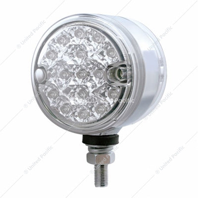 3" DUAL FUNCTION REFLECTOR DOUBLE FACE LIGHT - AMBER & RED LED/CLEAR LENS