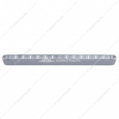 12" 14 LED Light Bar With Bezel (Stop, Turn & Tail) - Red LED/Clear Lens