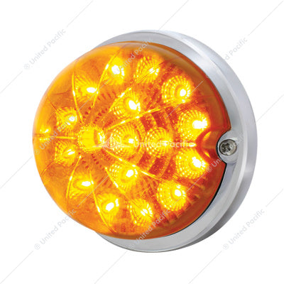 17 LED Dual Function Watermelon Clear Reflector Flush Mount Kit With Low Profile Bezel