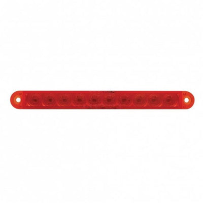 10 LED 6-1/2" Light Bar Only (Stop, Turn & Tail) - Red / Red