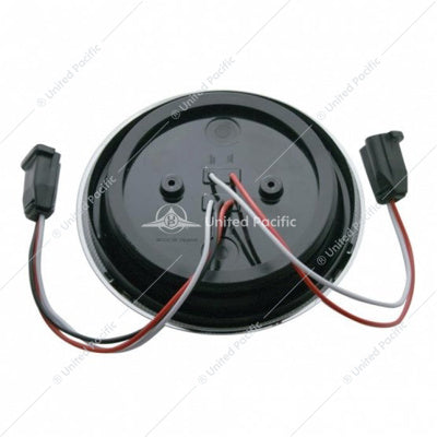 4'EURO STYLE FLANGE MOUNT LIGHT (STOP, TURN & TAIL) - WHITE LED/RED LED/CLEAR LENS