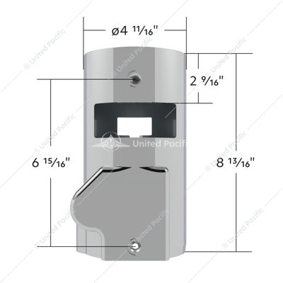 International 8000/7000/5000 Series Chrome Middle Steering Column Cover for 2000-2017