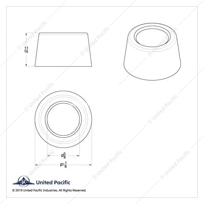 Peterbilt Round Blinker Cover
